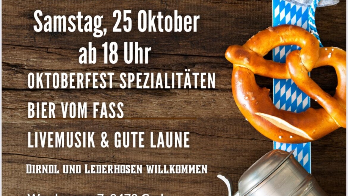 O’zapft is – Oktoberfest im Restaurant Mühlbach!